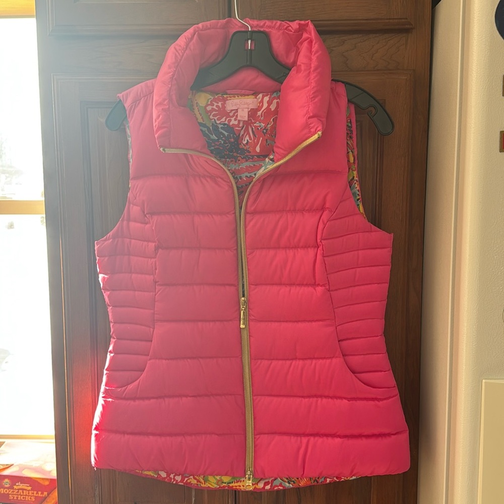 Medium pink lily vest